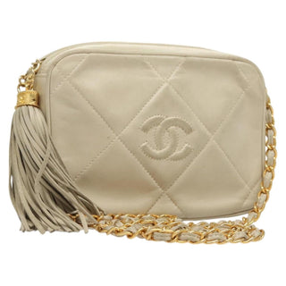 Chanel Camera CC Tassel Bag Leather