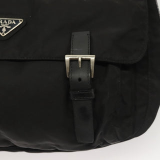 Prada Double Buckle Flap Messenger Bag Tessuto