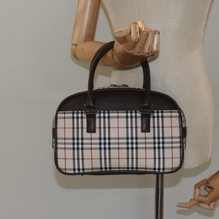 Burberry Nova Check Bowling Bag Canvas