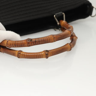 Gucci Vintage Bamboo Handle Tote Canvas