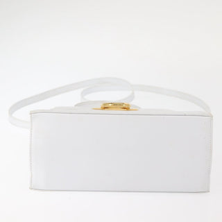 Salvatore Ferragamo Gancini Convertible Top Handle Bag Leather