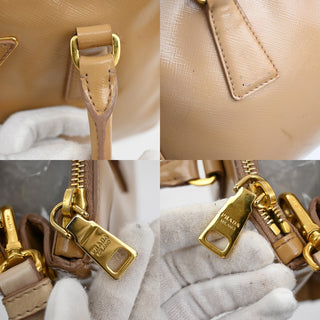 Prada Galleria Double Zip Tote Patent leather