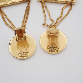 Chanel 31 Rue Cambon Flap Bag Clip-On Earrings Metal