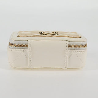 Chanel CC Zip Around Clutch with Chain Quilted Metal and Lambskin