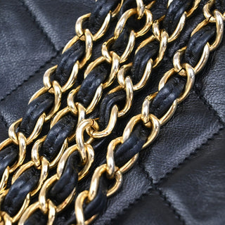 Chanel Vintage CC Full Flap Bag Quilted Lambskin