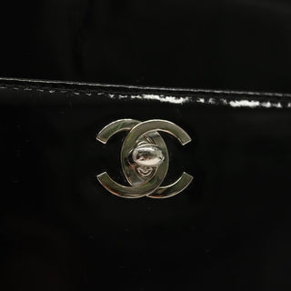 Chanel Vintage CC Lock Pocket Chain Tote Patent