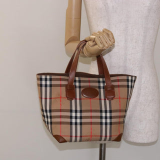 Burberry Nova Check Tote Canvas and Leather