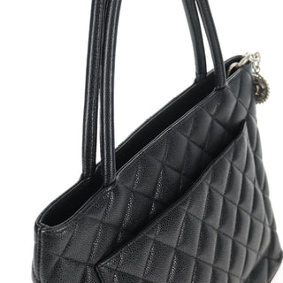 Chanel Medallion Tote Quilted Caviar