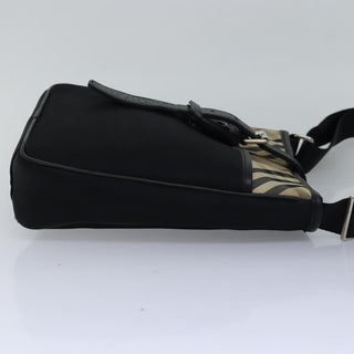 Burberry Front Pocket Flap Messenger Vintage Check Nylon and Nylon