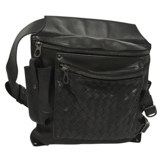 Bottega Veneta Utility Waist Bag Leather with Intrecciato
