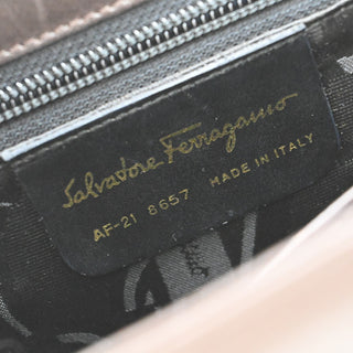 Salvatore Ferragamo Gancini Convertible Top Handle Bag Leather