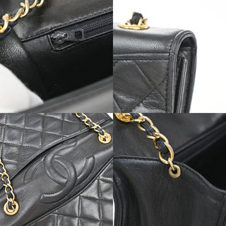 Chanel Vintage CC Chain Full Flap Bag Quilted Leather