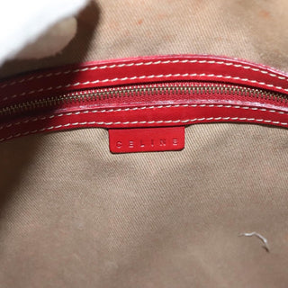 Celine Vintage Macadam Shoulder Bag Canvas and Leather