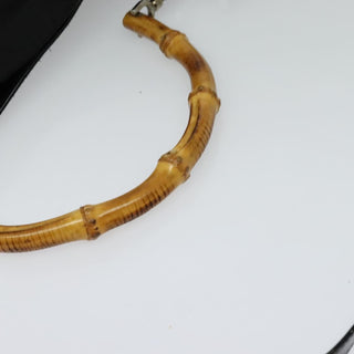 Gucci Vintage Bamboo Shoulder Bag Nylon
