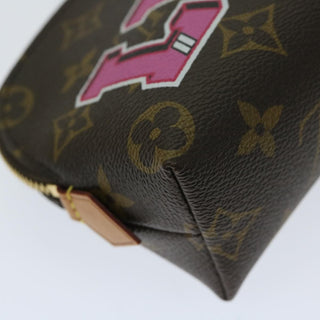Louis Vuitton Cosmetic Pouch Limited Edition Patches Monogram Canvas