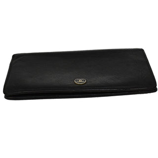 Chanel CC Button Bi-Fold Wallet Leather