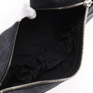 Gucci Interlocking G Patch Zip Around Crossbody Bag GG Supreme Canvas