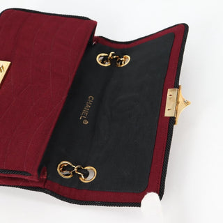 Chanel Pagoda Flap Bag Cotton and Lambskin