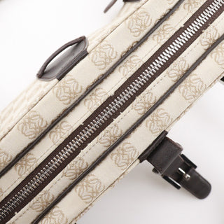 Loewe Vintage Anagram Handbag Canvas with Leather