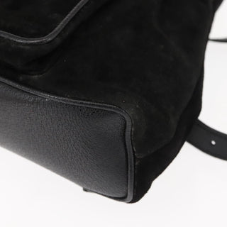 Gucci Vintage Bamboo Backpack Suede