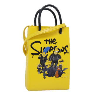 Balenciaga The Simpsons Shopping Tote Printed Leather