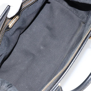 Fendi Vintage Pequin Boston Bag Coated Canvas