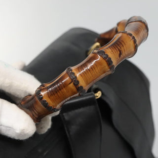 Gucci Vintage Bamboo Backpack Leather
