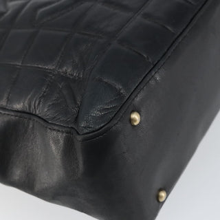 Chanel Chocolate Bar CC Tote Quilted Leather