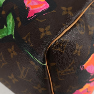 Louis Vuitton Speedy Handbag Limited Edition Monogram Roses