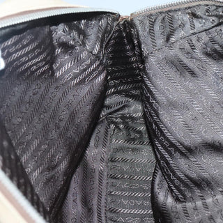 Prada Bauletto Bag Canvas with Leather