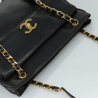 Chanel Vintage Front Pocket Tote Leather