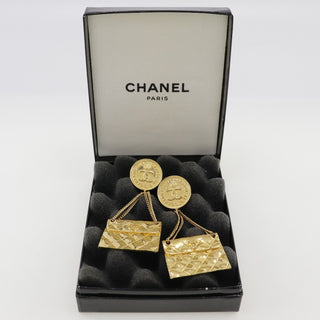 Chanel 31 Rue Cambon Flap Bag Clip-On Earrings Metal