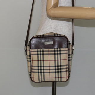 Burberry Zip Messenger Bag Nova check Canvas and Leather