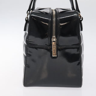 Chanel Chocolate Bar CC Bowler Bag Quilted Patent