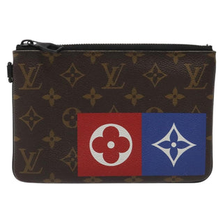 Louis Vuitton Zipped Pouch Limited Edition Logo Story Monogram Canvas