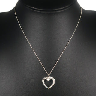 Tiffany & Co. Paloma Picasso Tenderness Heart Pendant Necklace Sterling Silver