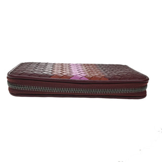 Bottega Veneta Intrecciato Long Zip  Wallet Leather