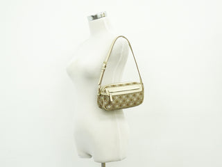 Salvatore Ferragamo Gancini Shoulder Bag Canvas