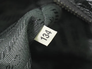 Prada Buckle Dome Satchel Tessuto