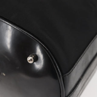 Gucci Vintage Bamboo Bucket Bag Nylon and Leather