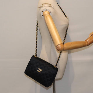 Chanel Envelope Compartment Flap Bag Silk