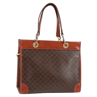 Celine Vintage Macadam Shoulder Bag Leather