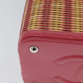 Chanel Take Away Vanity Case Rattan and Calfskin