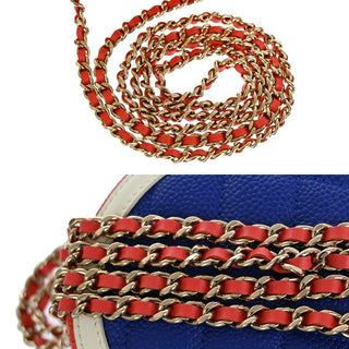 Chanel Filigree Round Coin Purse Quilted Caviar