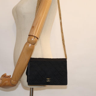 Chanel Vintage Full Flap Shoulder Bag Quilted Satin