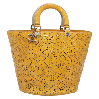 Chanel CC No.5 Shopping Tote Perforated Patent