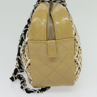 Chanel Camera Case Bag Woven Stitch Patent