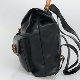 Gucci Vintage Bamboo Backpack Leather