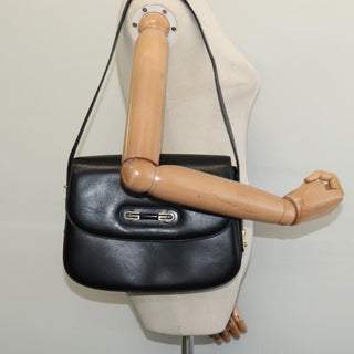 Gucci Vintage double G logo shoulder bag Leather
