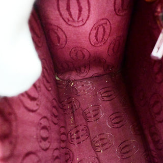 cartier Must de cartier 2C logo Hand Bag Leather